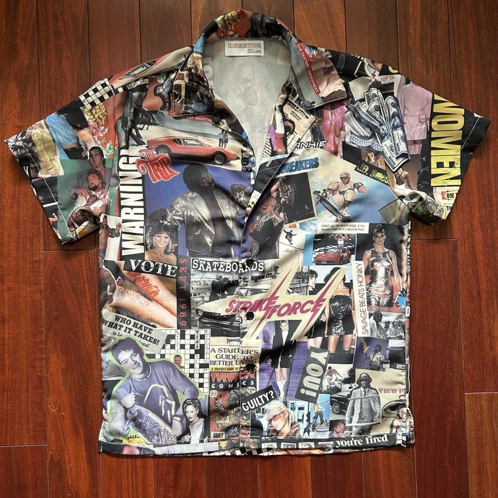 Frankie Collage Print Shirt
